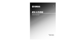 Yamaha RXV-596 - Owners Manual 